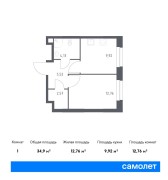 Москва, жилой комплекс Эко Бунино, 14.2, Продажа, Квартира или комната