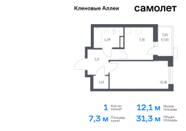 Москва, улица Яворки, 1к6, Продажа, Квартира или комната