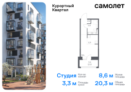 Санкт-Петербург, жилой комплекс Курортный квартал, 581, Продажа, Квартира или комната