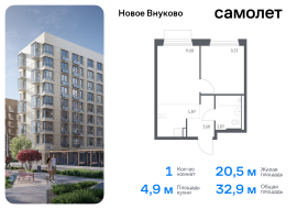 Москва, жилой комплекс Новое Внуково, к25, Продажа, Квартира или комната