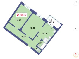 Санкт-Петербург, Приморский проспект, д.62к1 стр 1, Продажа, Квартира или комната