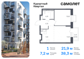 Санкт-Петербург, жилой комплекс Курортный квартал, 7, Продажа, Квартира или комната