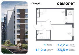 Санкт-Петербург, жилой комплекс Сандэй, 7.2, Продажа, Квартира или комната