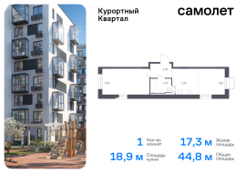 Санкт-Петербург, жилой комплекс Курортный квартал, 7, Продажа, Квартира или комната