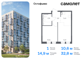 Москва, жилой комплекс Остафьево, к18, Продажа, Квартира или комната