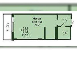 Краснодар, 1-й Лиговский проезд, д.1, Продажа, Квартира или комната