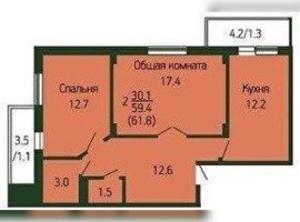 Краснодар, 1-й Лиговский проезд, д.1, Продажа, Квартира или комната